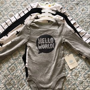 Cloud Island 4 pc Onsies Set NWT